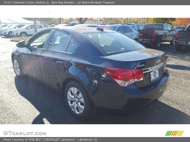 Blue Ray Metallic / Jet Black/Medium Titanium 2016 Chevrolet Cruze Limited LS