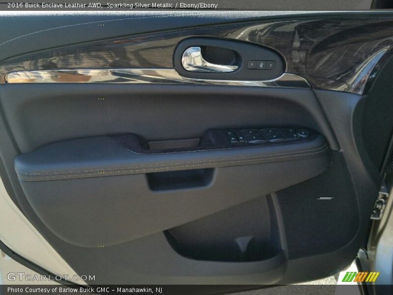 Sparkling Silver Metallic / Ebony/Ebony 2016 Buick Enclave Leather AWD