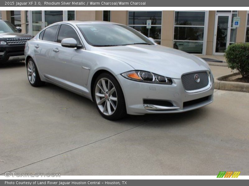 Rhodium Silver Metallic / Warm Charcoal/Warm Charcoal 2015 Jaguar XF 3.0