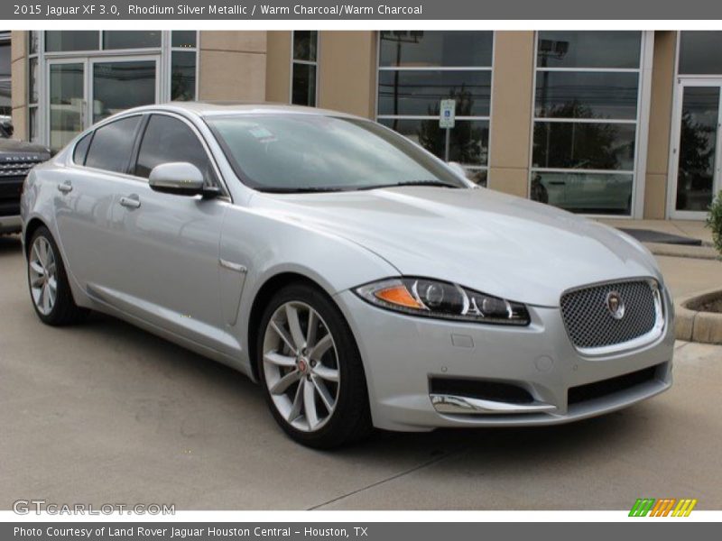 Rhodium Silver Metallic / Warm Charcoal/Warm Charcoal 2015 Jaguar XF 3.0