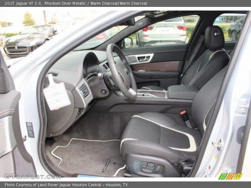 Rhodium Silver Metallic / Warm Charcoal/Warm Charcoal 2015 Jaguar XF 3.0