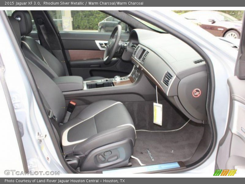 Rhodium Silver Metallic / Warm Charcoal/Warm Charcoal 2015 Jaguar XF 3.0