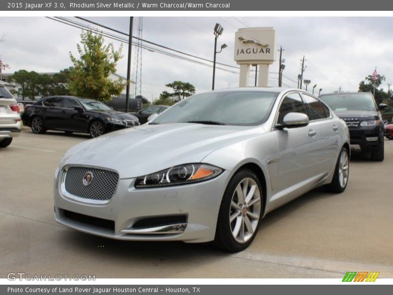 Rhodium Silver Metallic / Warm Charcoal/Warm Charcoal 2015 Jaguar XF 3.0