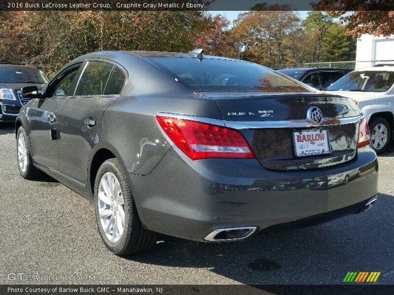 Graphite Gray Metallic / Ebony 2016 Buick LaCrosse Leather Group
