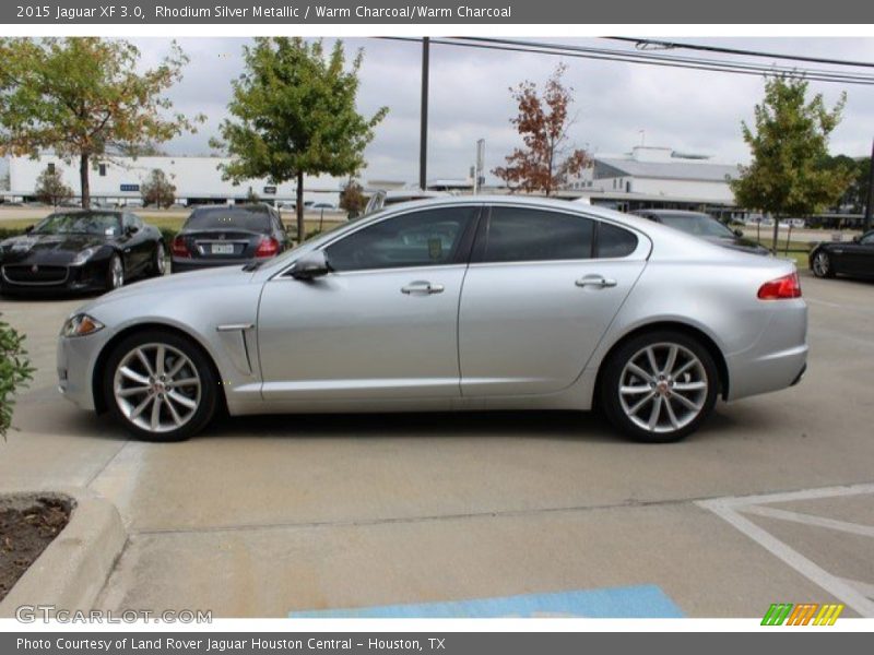 Rhodium Silver Metallic / Warm Charcoal/Warm Charcoal 2015 Jaguar XF 3.0