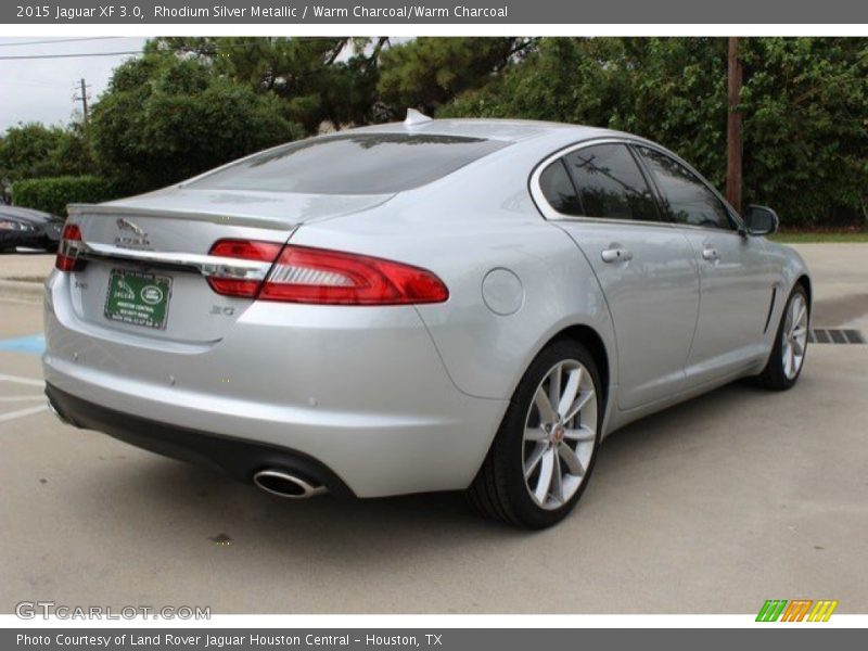 Rhodium Silver Metallic / Warm Charcoal/Warm Charcoal 2015 Jaguar XF 3.0