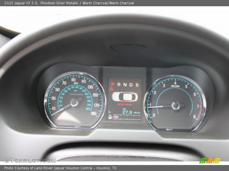 Rhodium Silver Metallic / Warm Charcoal/Warm Charcoal 2015 Jaguar XF 3.0
