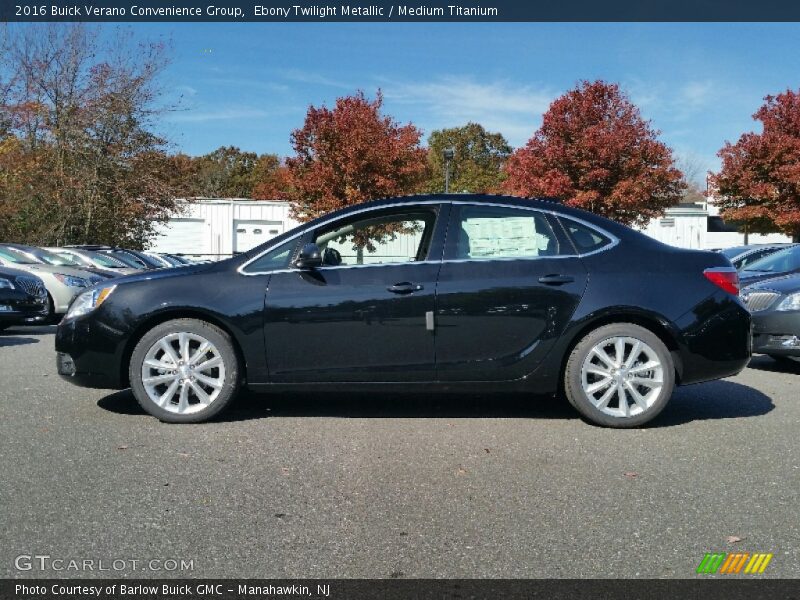 Ebony Twilight Metallic / Medium Titanium 2016 Buick Verano Convenience Group