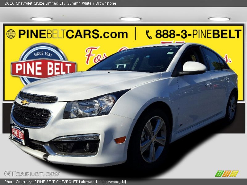Summit White / Brownstone 2016 Chevrolet Cruze Limited LT