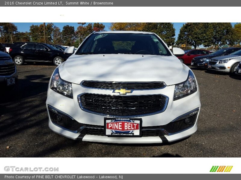 Summit White / Brownstone 2016 Chevrolet Cruze Limited LT