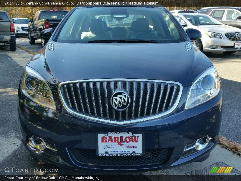 Dark Sapphire Blue Metallic / Medium Titanium 2016 Buick Verano Convenience Group