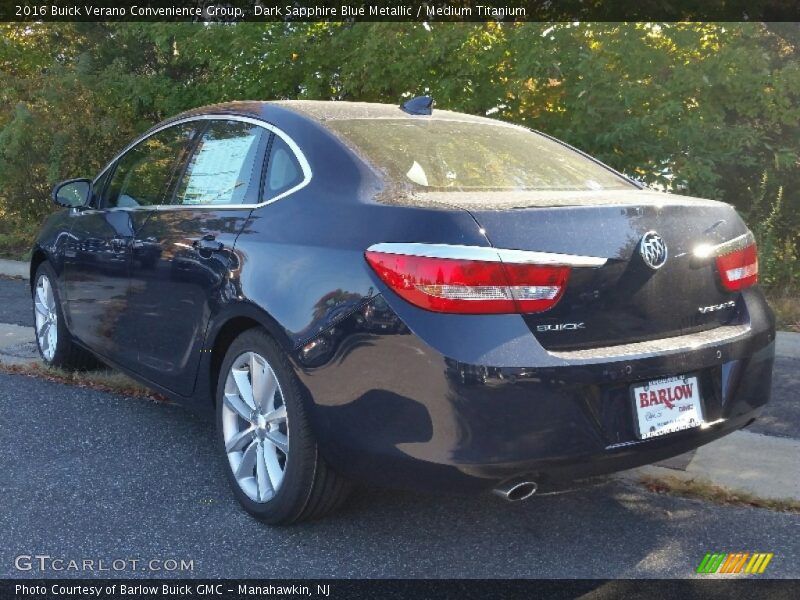 Dark Sapphire Blue Metallic / Medium Titanium 2016 Buick Verano Convenience Group