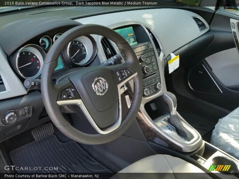 Dark Sapphire Blue Metallic / Medium Titanium 2016 Buick Verano Convenience Group