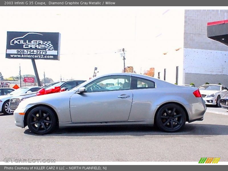 Diamond Graphite Gray Metallic / Willow 2003 Infiniti G 35 Coupe