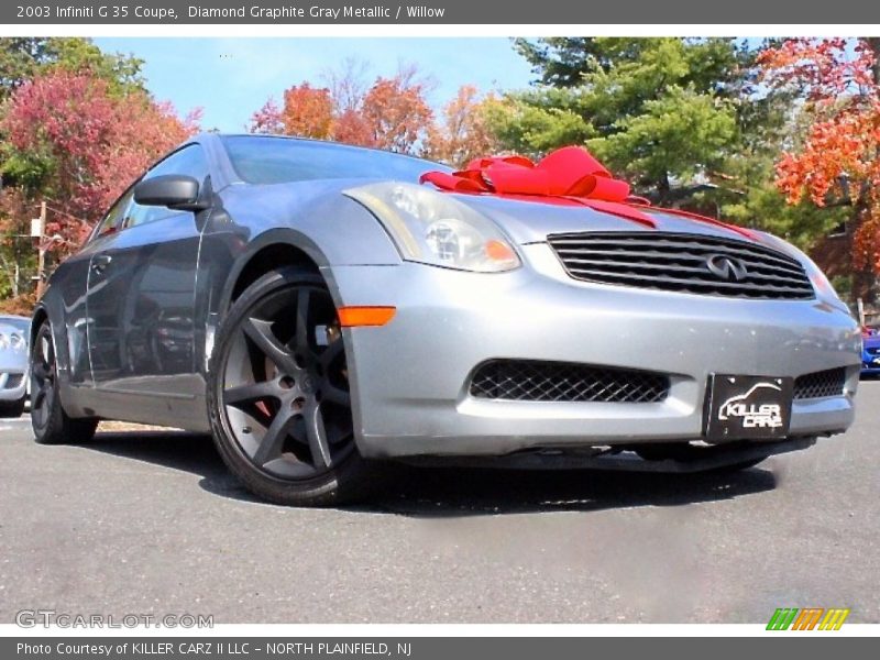 Diamond Graphite Gray Metallic / Willow 2003 Infiniti G 35 Coupe