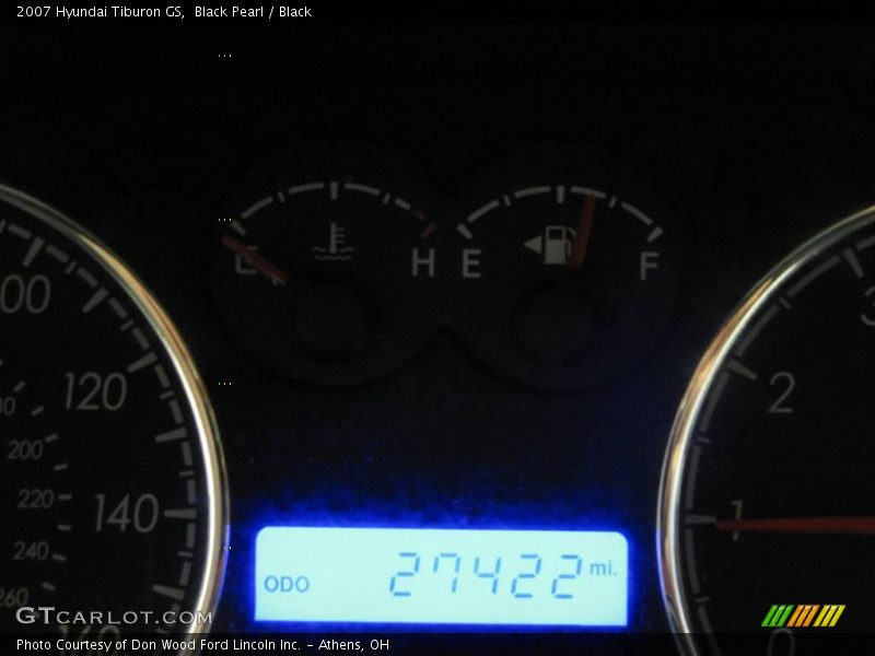 Black Pearl / Black 2007 Hyundai Tiburon GS