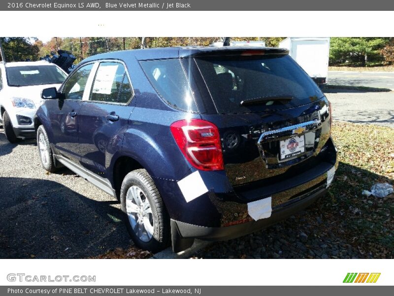 Blue Velvet Metallic / Jet Black 2016 Chevrolet Equinox LS AWD