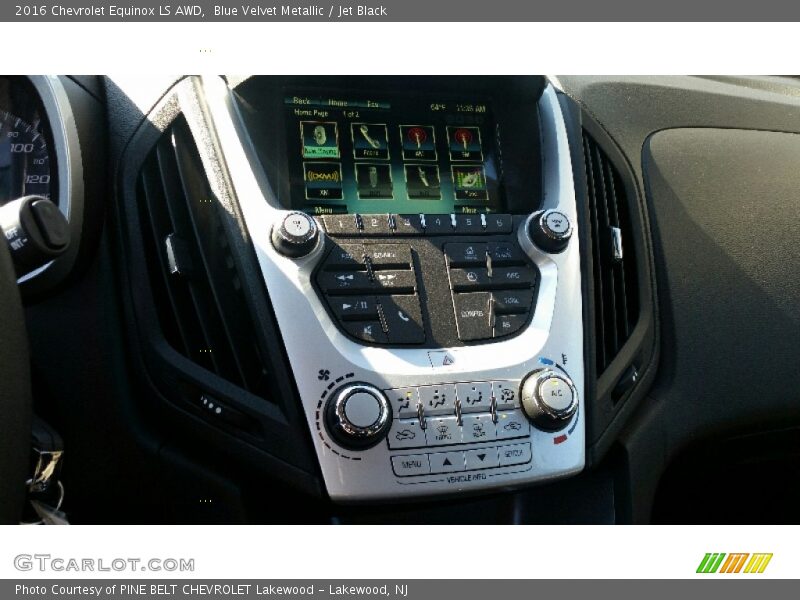 Blue Velvet Metallic / Jet Black 2016 Chevrolet Equinox LS AWD