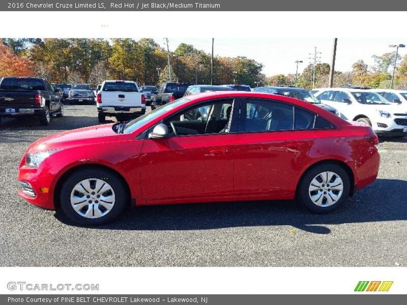 Red Hot / Jet Black/Medium Titanium 2016 Chevrolet Cruze Limited LS