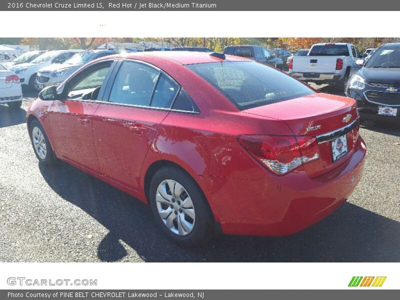Red Hot / Jet Black/Medium Titanium 2016 Chevrolet Cruze Limited LS