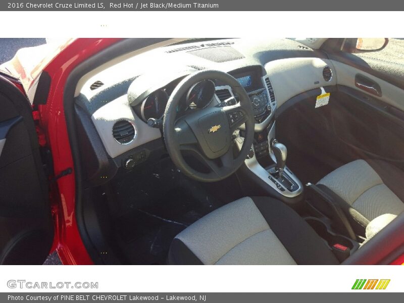 Red Hot / Jet Black/Medium Titanium 2016 Chevrolet Cruze Limited LS