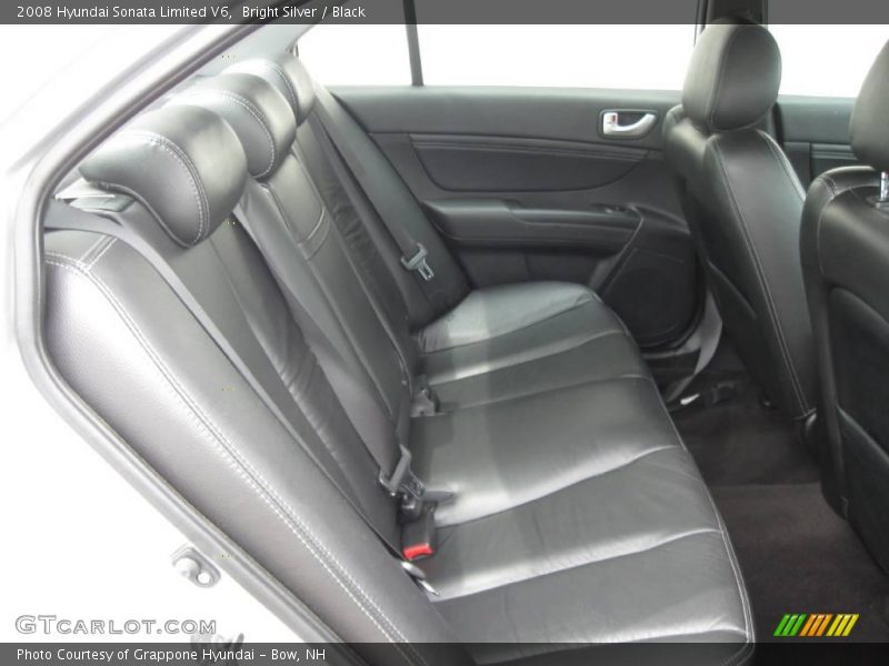 Bright Silver / Black 2008 Hyundai Sonata Limited V6