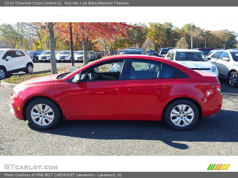 Red Hot / Jet Black/Medium Titanium 2016 Chevrolet Cruze Limited LS
