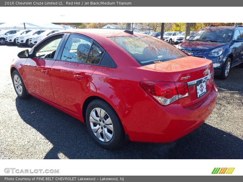 Red Hot / Jet Black/Medium Titanium 2016 Chevrolet Cruze Limited LS