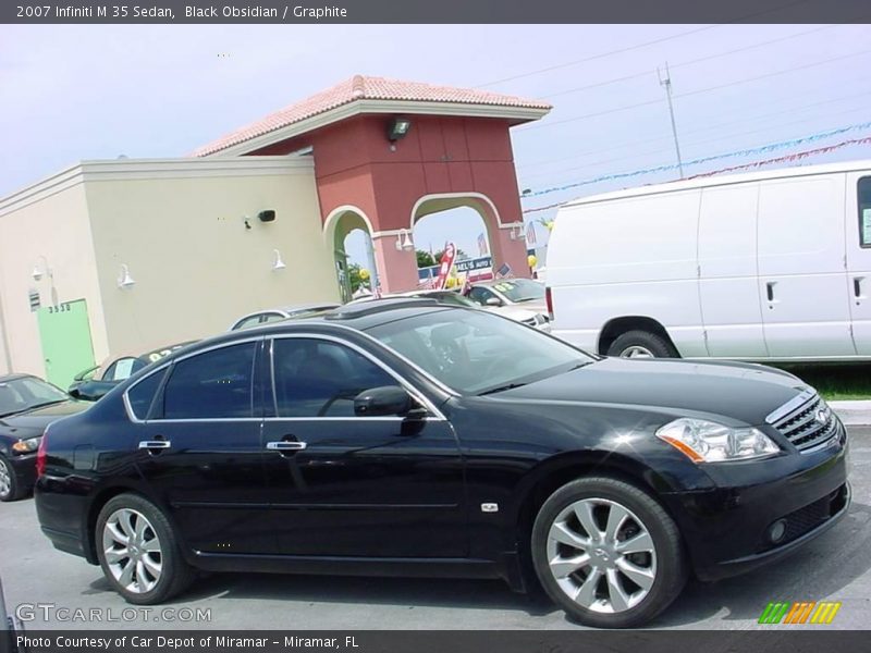 Black Obsidian / Graphite 2007 Infiniti M 35 Sedan
