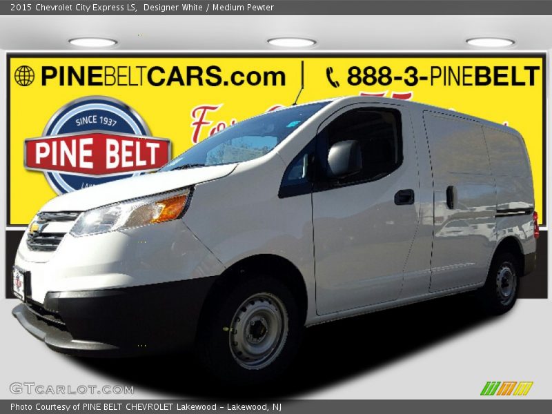Designer White / Medium Pewter 2015 Chevrolet City Express LS