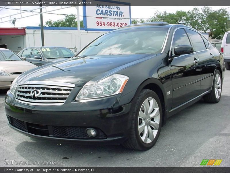 Black Obsidian / Graphite 2007 Infiniti M 35 Sedan