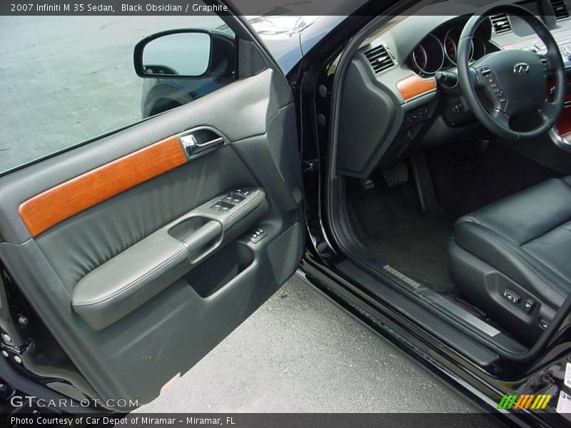 Black Obsidian / Graphite 2007 Infiniti M 35 Sedan