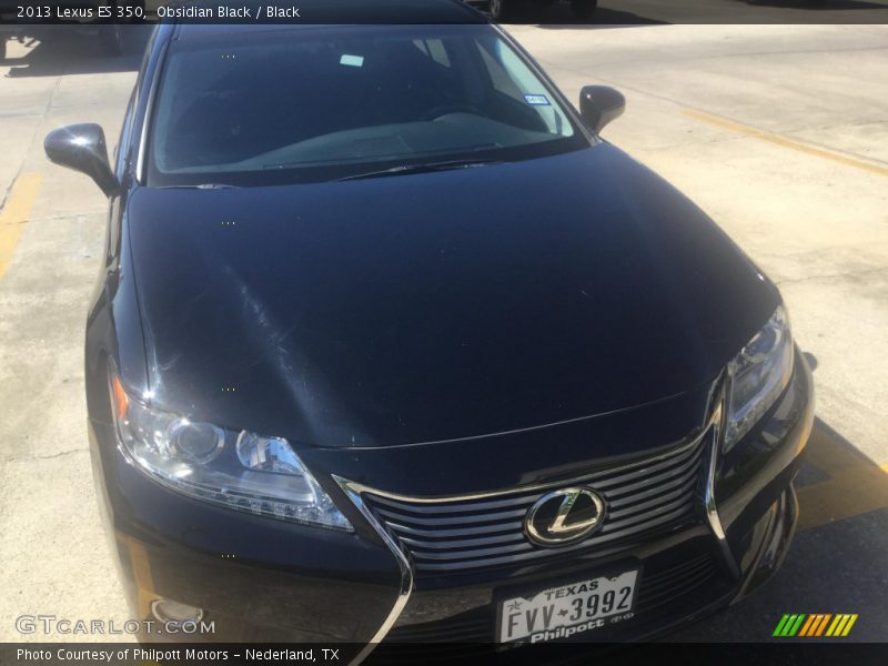 Obsidian Black / Black 2013 Lexus ES 350