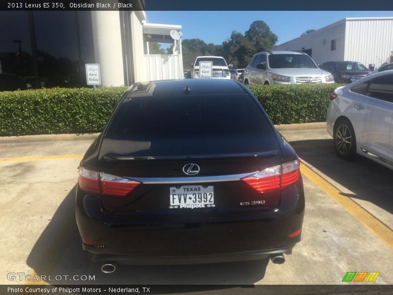 Obsidian Black / Black 2013 Lexus ES 350