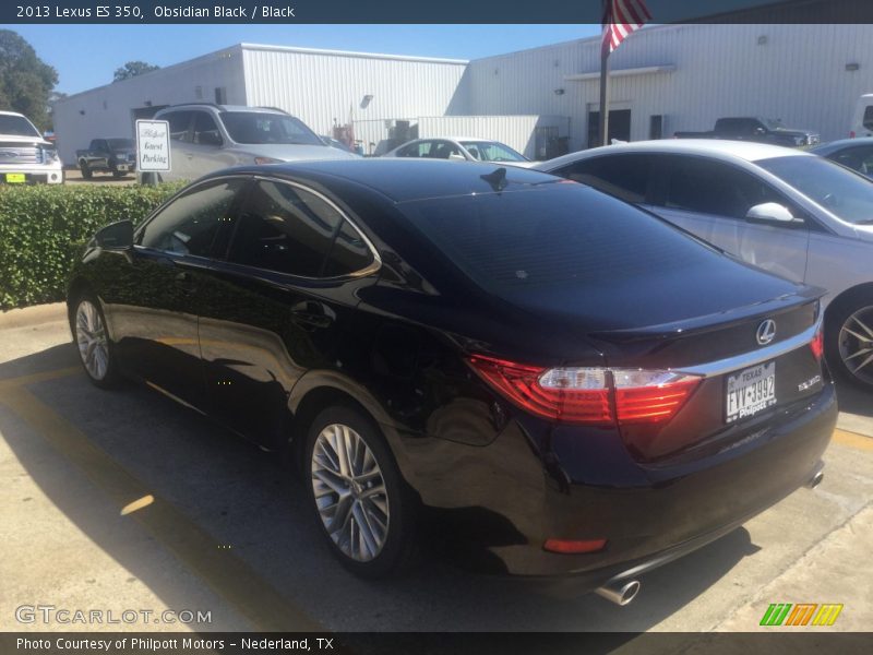 Obsidian Black / Black 2013 Lexus ES 350
