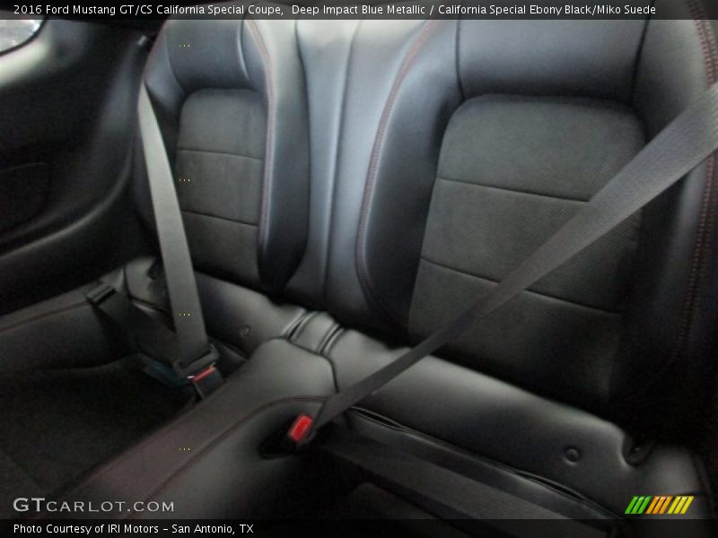 Deep Impact Blue Metallic / California Special Ebony Black/Miko Suede 2016 Ford Mustang GT/CS California Special Coupe