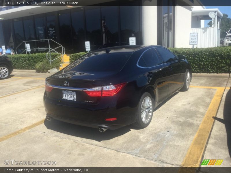 Obsidian Black / Black 2013 Lexus ES 350