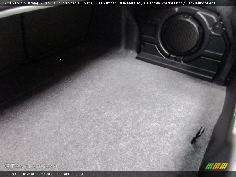 Deep Impact Blue Metallic / California Special Ebony Black/Miko Suede 2016 Ford Mustang GT/CS California Special Coupe