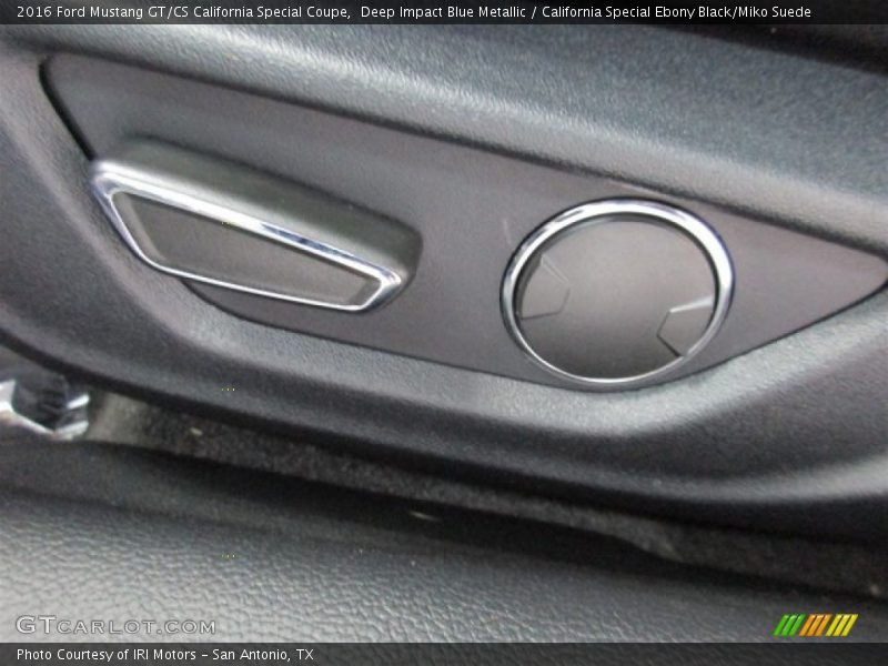 Deep Impact Blue Metallic / California Special Ebony Black/Miko Suede 2016 Ford Mustang GT/CS California Special Coupe