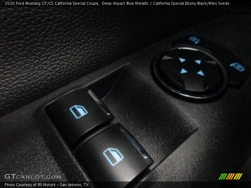 Deep Impact Blue Metallic / California Special Ebony Black/Miko Suede 2016 Ford Mustang GT/CS California Special Coupe