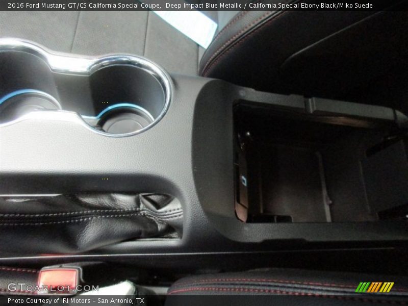 Deep Impact Blue Metallic / California Special Ebony Black/Miko Suede 2016 Ford Mustang GT/CS California Special Coupe