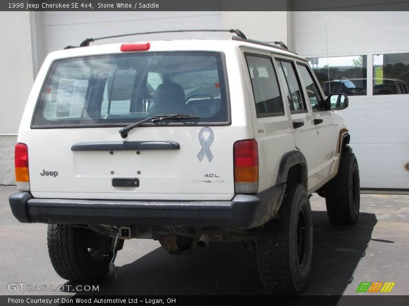 Stone White / Saddle 1998 Jeep Cherokee SE 4x4