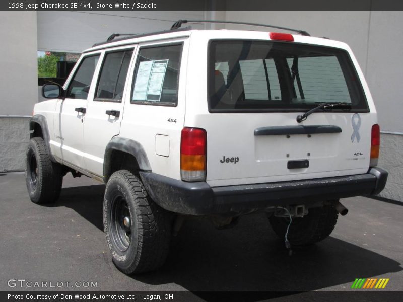 Stone White / Saddle 1998 Jeep Cherokee SE 4x4