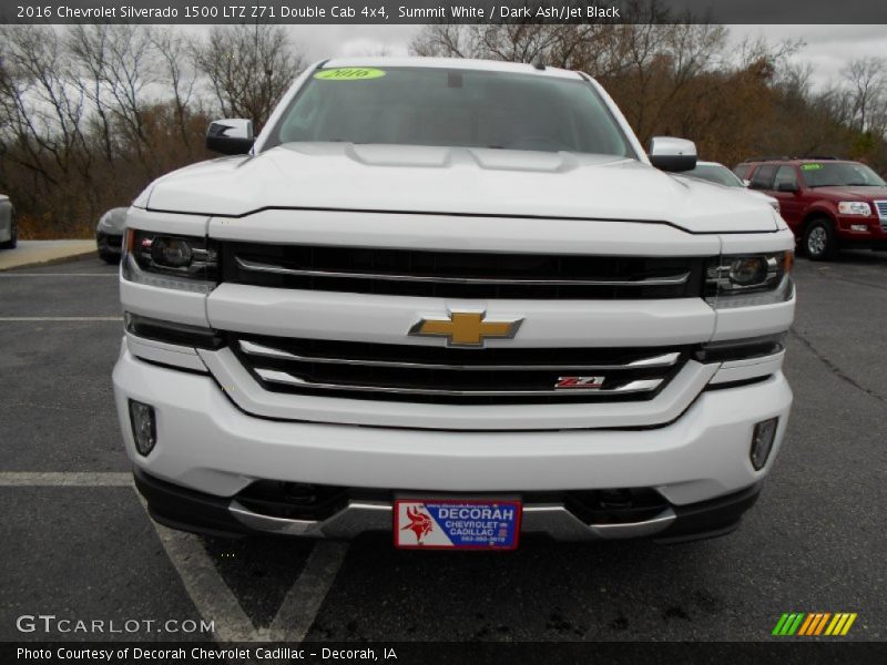 Summit White / Dark Ash/Jet Black 2016 Chevrolet Silverado 1500 LTZ Z71 Double Cab 4x4