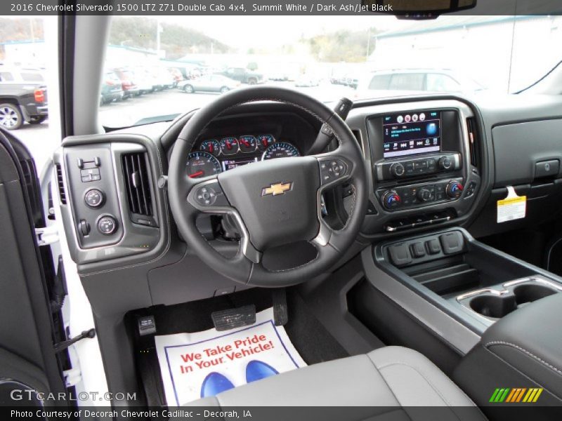 Summit White / Dark Ash/Jet Black 2016 Chevrolet Silverado 1500 LTZ Z71 Double Cab 4x4