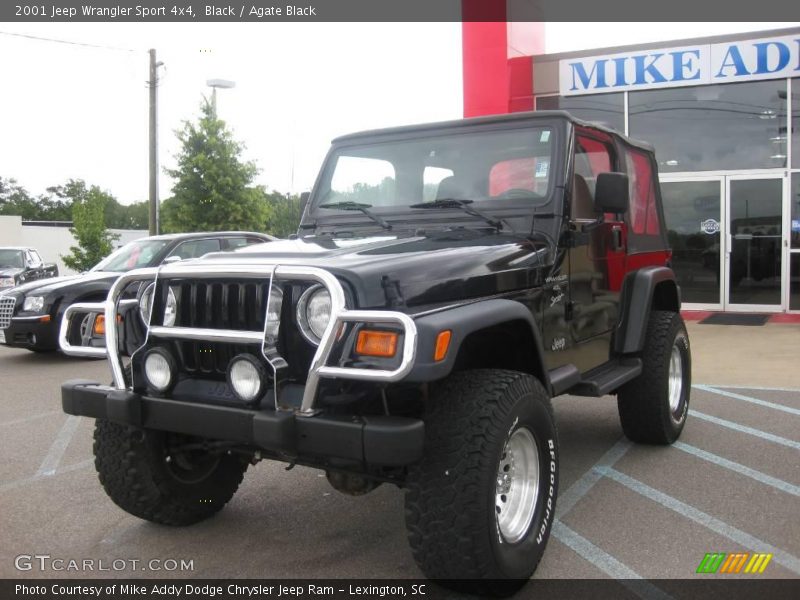 Black / Agate Black 2001 Jeep Wrangler Sport 4x4