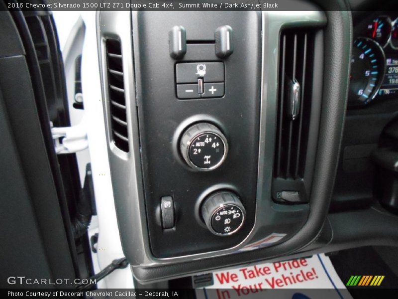 Controls of 2016 Silverado 1500 LTZ Z71 Double Cab 4x4