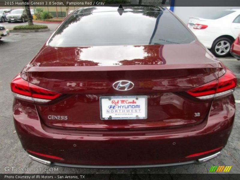 Pamplona Red / Gray 2015 Hyundai Genesis 3.8 Sedan