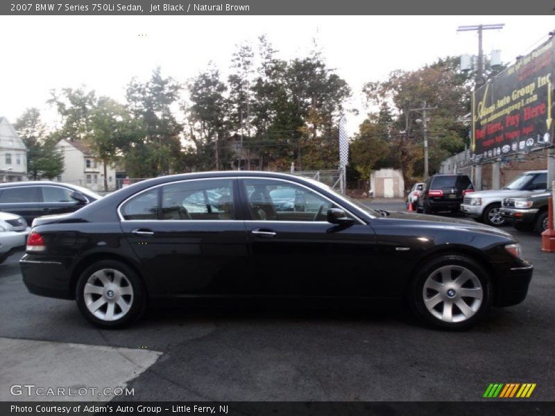 Jet Black / Natural Brown 2007 BMW 7 Series 750Li Sedan