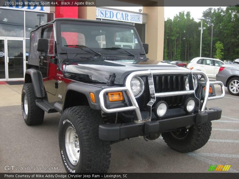 Black / Agate Black 2001 Jeep Wrangler Sport 4x4
